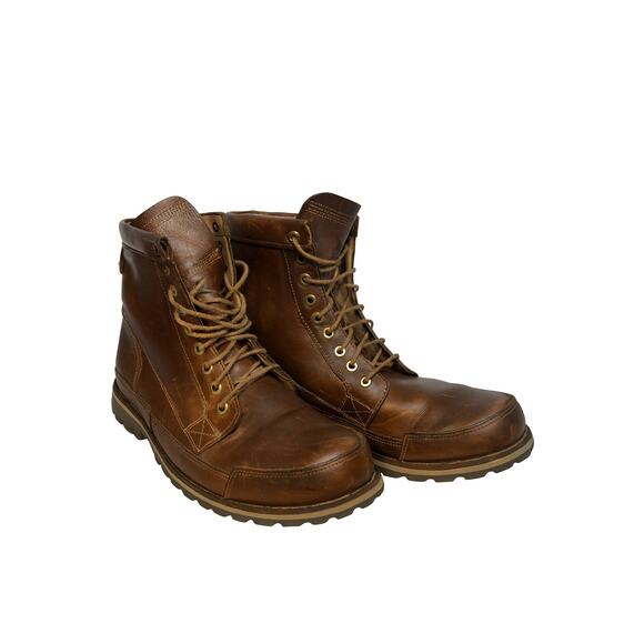 Timberland Men's Boot Size 13 Leather A12E7 Brown - Picture 1 of 13